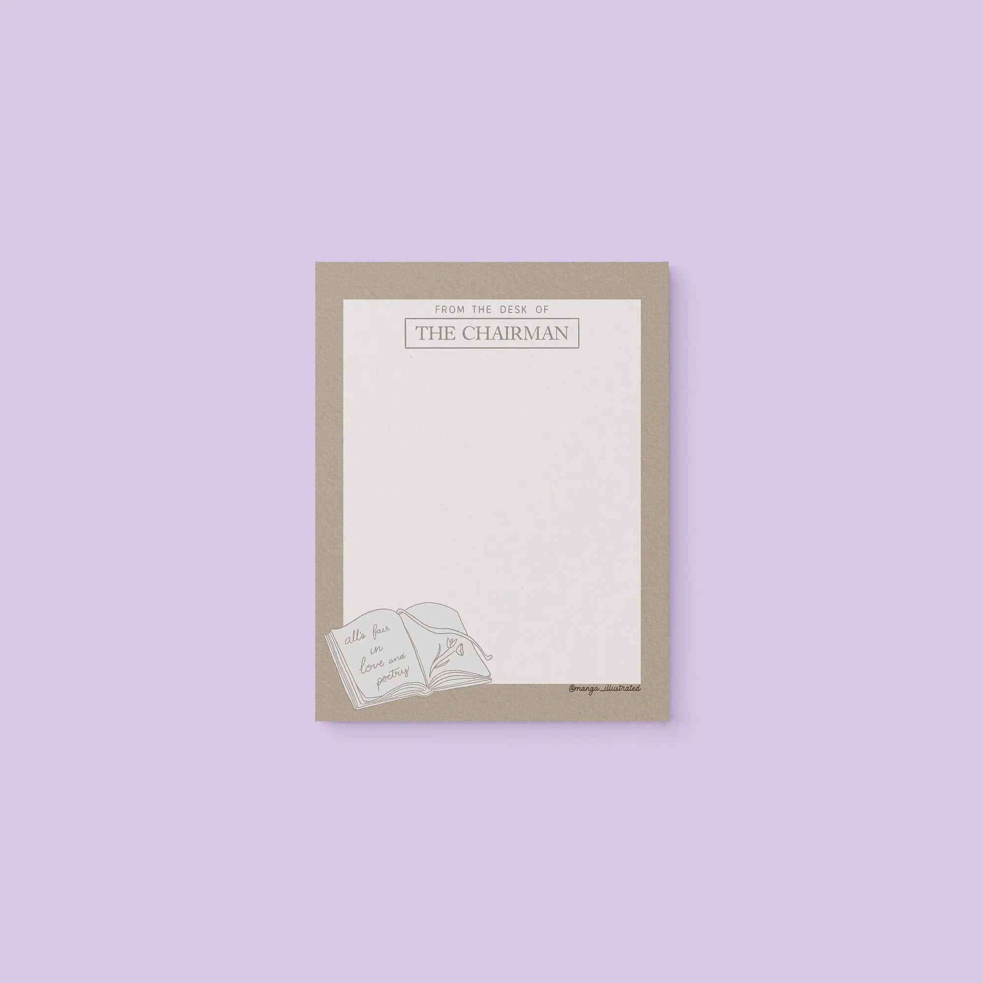 The Chairman notepad - MangoIllustrated - Notepad
