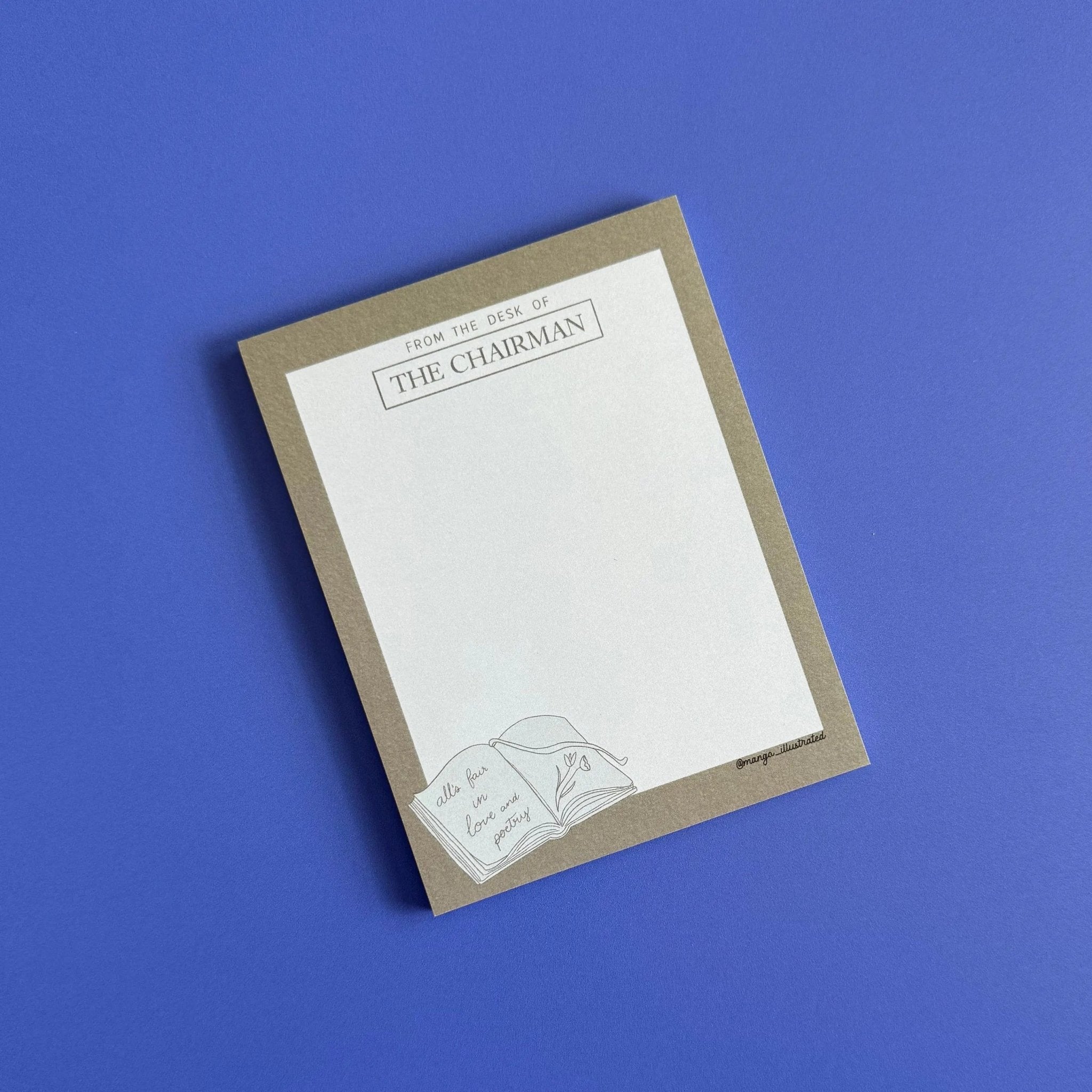 The Chairman notepad - MangoIllustrated - Notepad