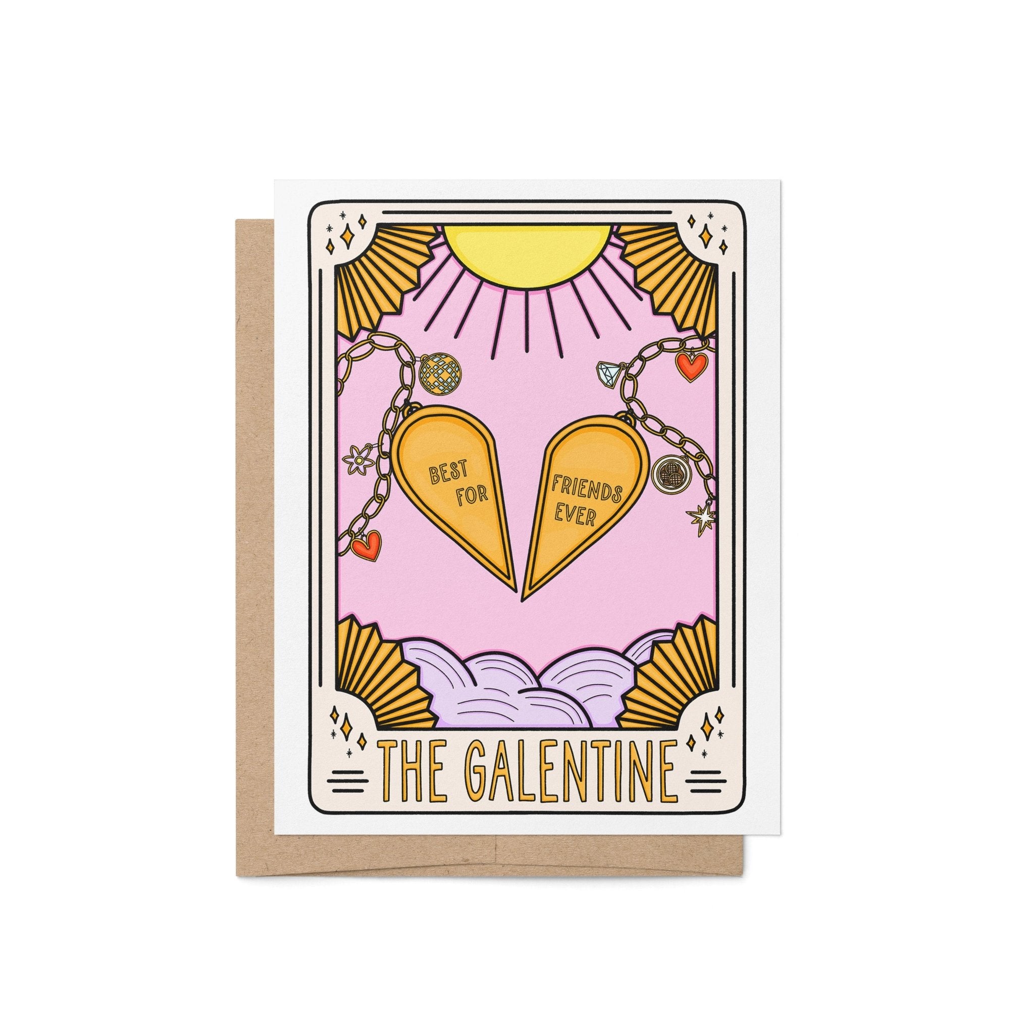 The Galentine Tarot Card Galentine's Day card - MangoIllustrated - Greeting Cards