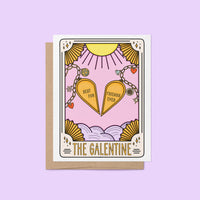 The Galentine Tarot Card Galentine's Day card - MangoIllustrated - Greeting Cards