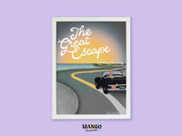 The Great Escape Getaway Car art print - MangoIllustrated - Physical Art Print