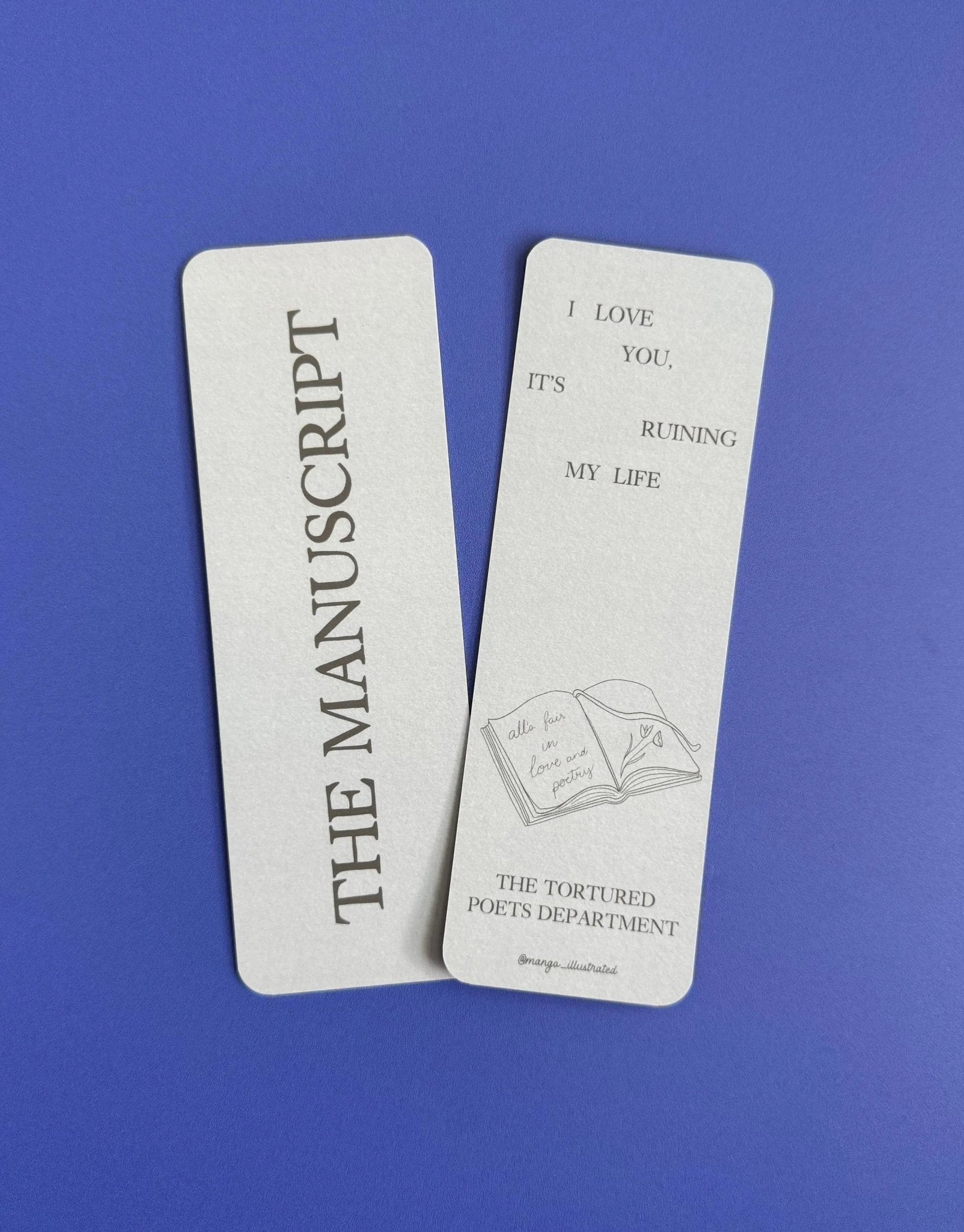 The Manuscript bookmark - MangoIllustrated - Bookmarks