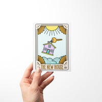 The New House Tarot Card Congratulations Card - MangoIllustrated - Greeting Cards