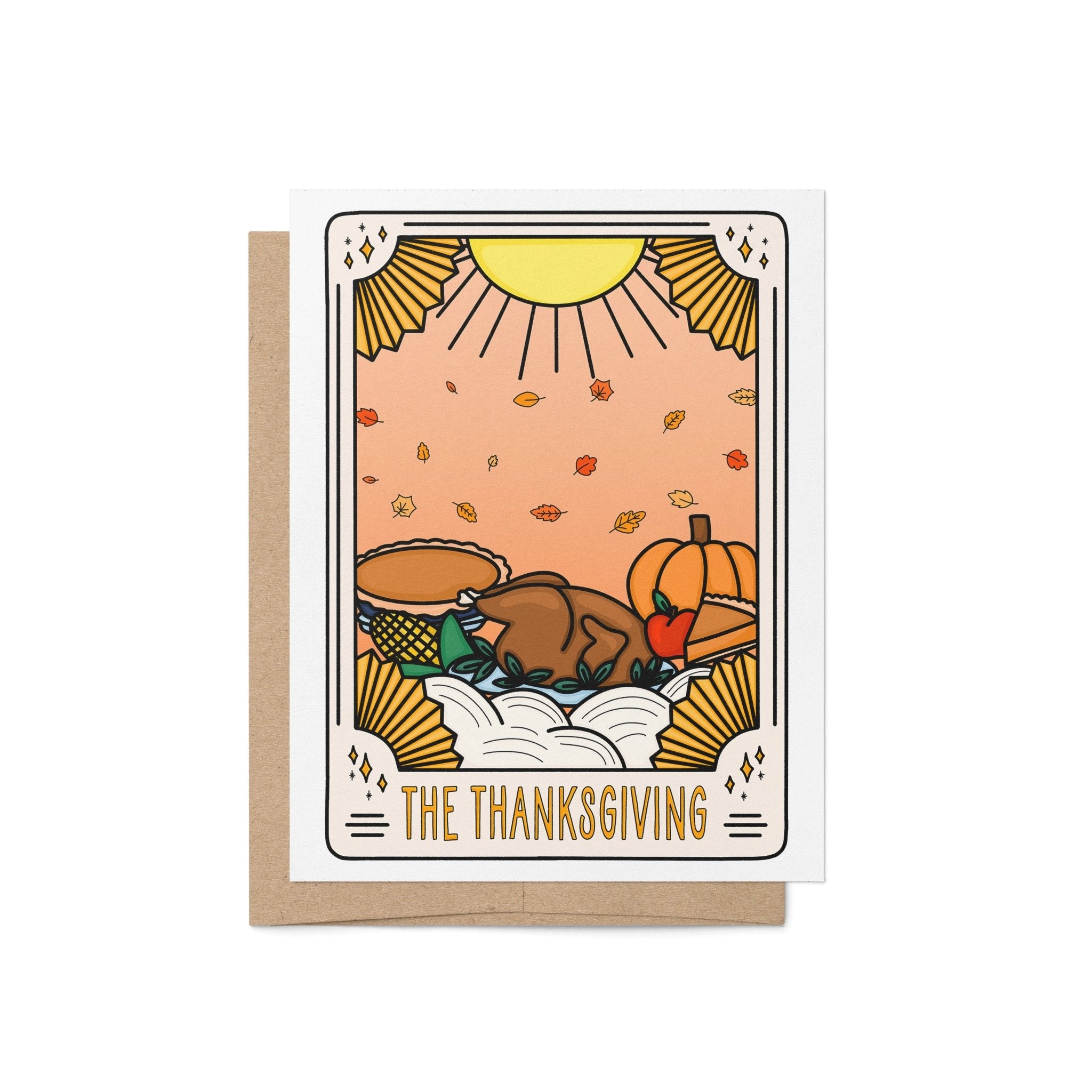The Thanksgiving Tarot card - MangoIllustrated - Greeting Cards