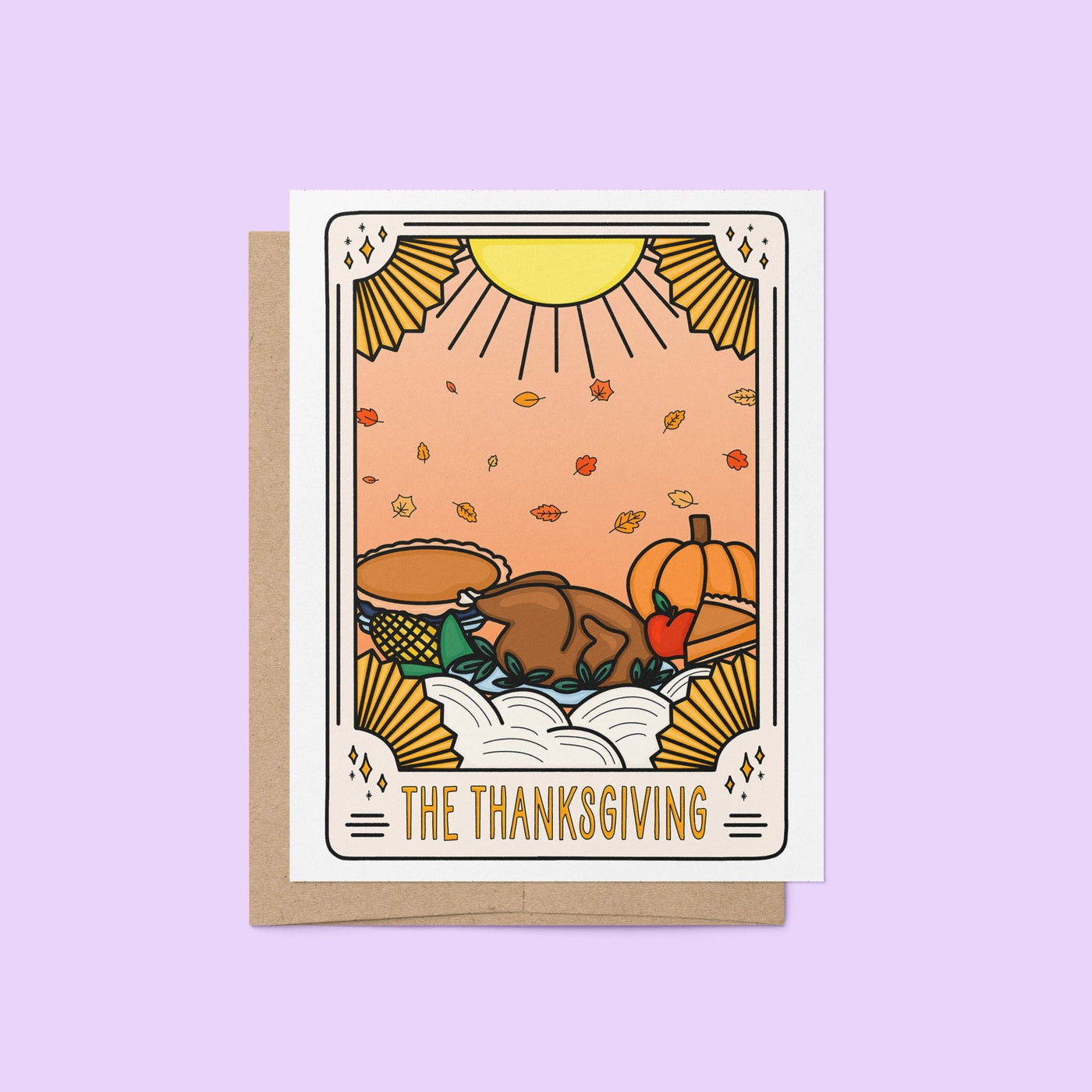 The Thanksgiving Tarot card - MangoIllustrated - Greeting Cards
