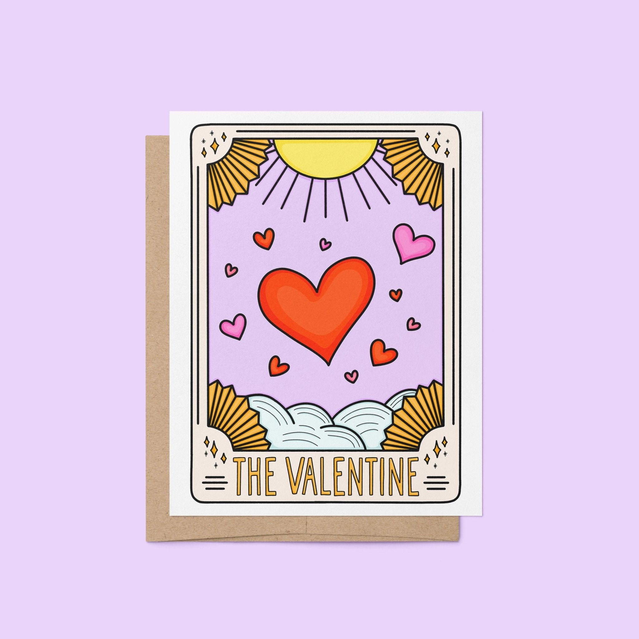 The Valentine Tarot-Inspired Card – Cute Card for Valentine's Day