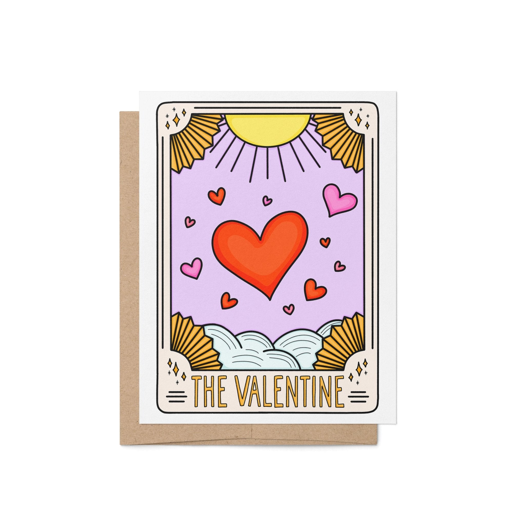 The Valentine Tarot-Inspired Card – Cute Card for Valentine's Day