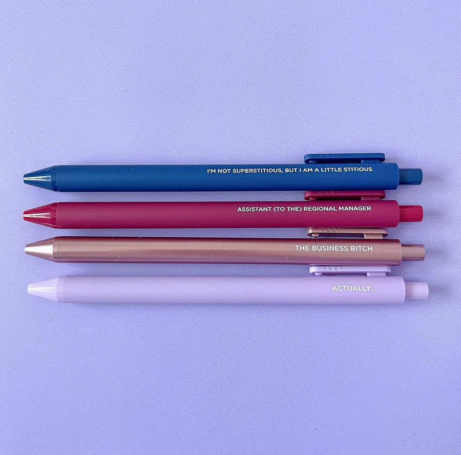 The Workplace jotter gel pen set - MangoIllustrated - Pens