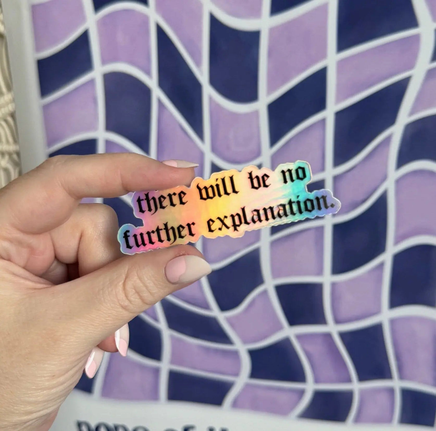 There will be no further explanation sticker - MangoIllustrated - Sticker