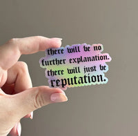 There will just be reputation sticker - MangoIllustrated - Sticker