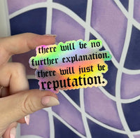 There will just be reputation sticker - MangoIllustrated - Sticker