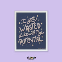 This is Me Trying art print - MangoIllustrated - Physical Art Print