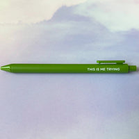 This is Me Trying jotter gel pen - MangoIllustrated - Pens