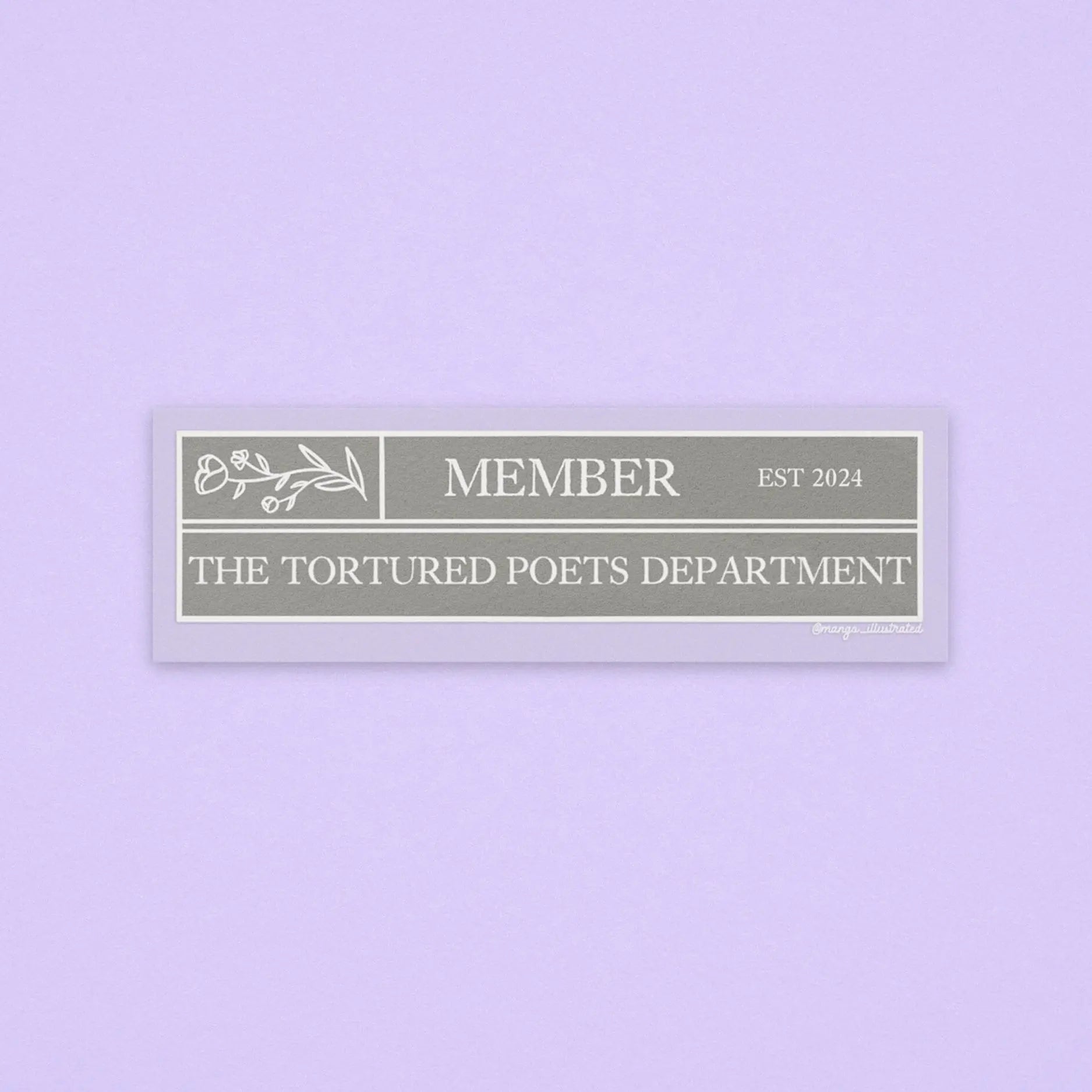 TTPD member sticker - MangoIllustrated - Sticker