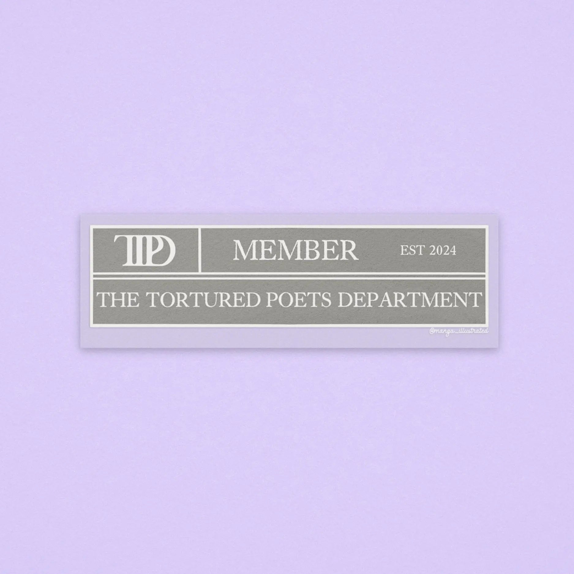 TTPD member sticker - MangoIllustrated - Sticker