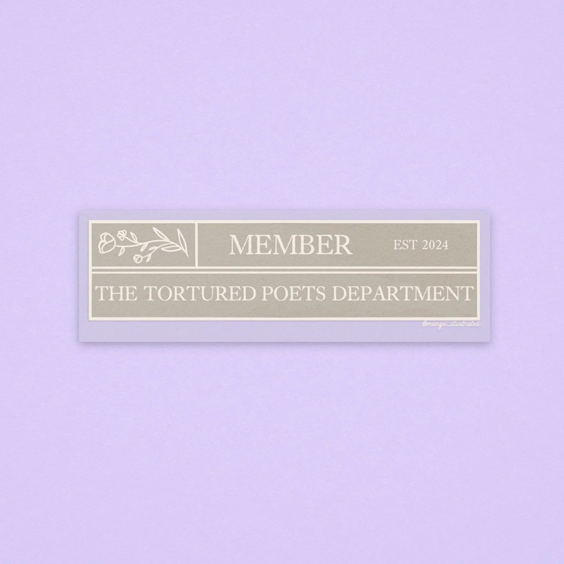 TTPD member sticker - MangoIllustrated - Sticker