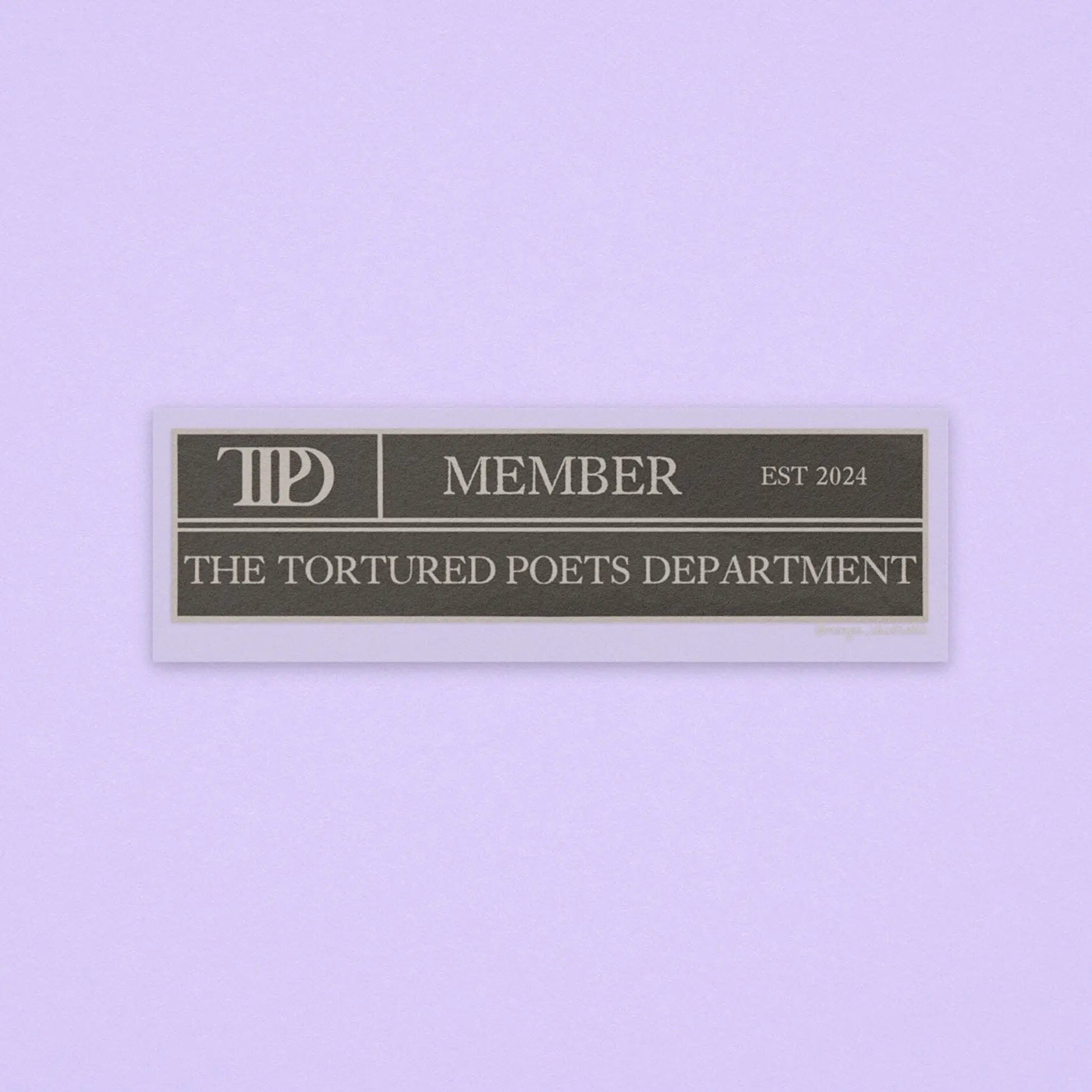 TTPD member sticker - MangoIllustrated - Sticker