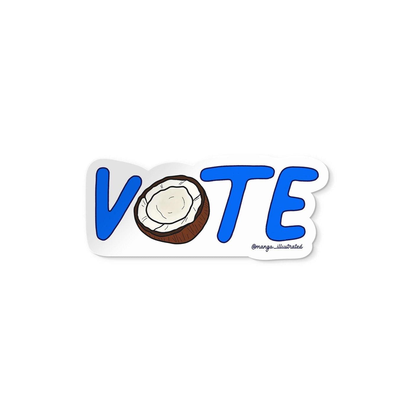 Vote coconut sticker - MangoIllustrated - Sticker