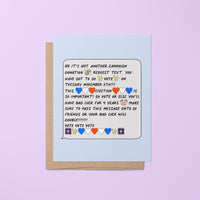 Vote encouragement greeting card - MangoIllustrated - Greeting Cards