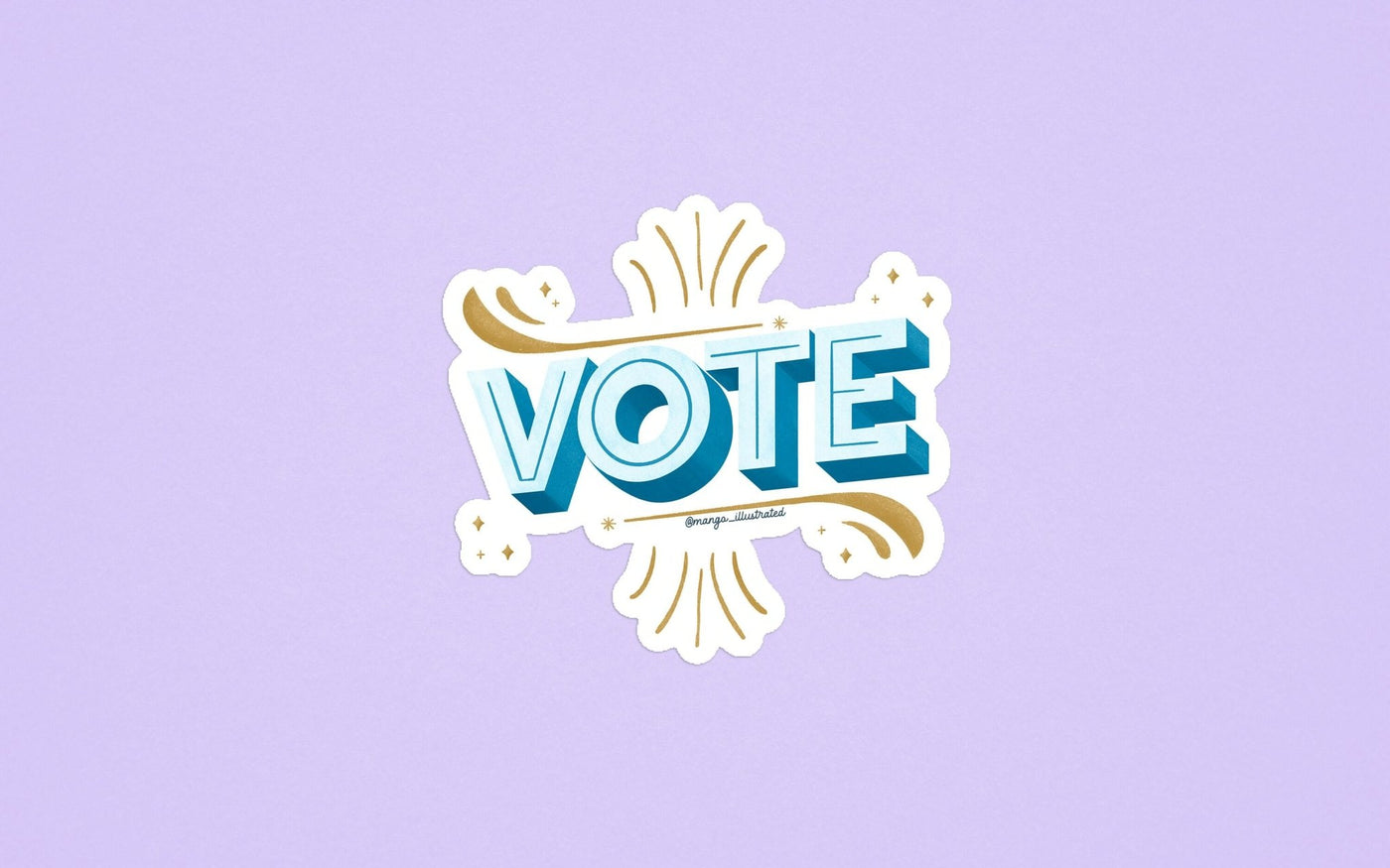 VOTE sticker - MangoIllustrated - Sticker