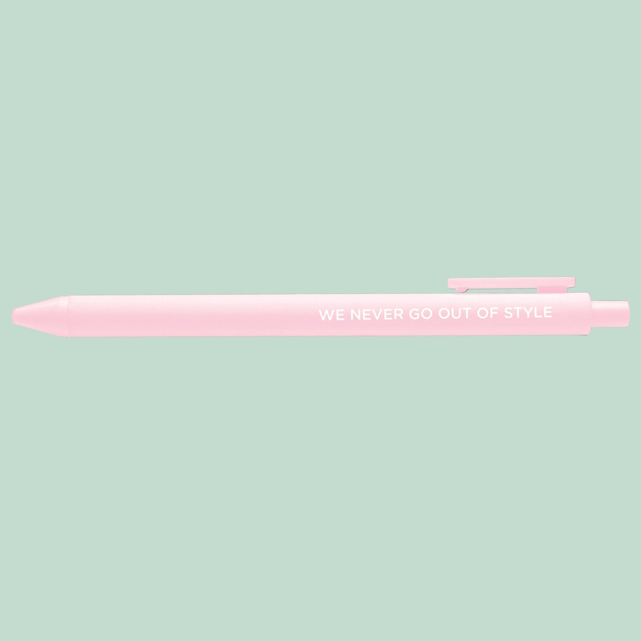 We never go out of style jotter pen - MangoIllustrated - Pens