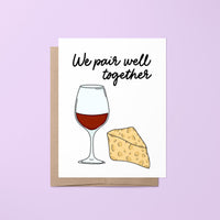 We pair well together card - MangoIllustrated - Greeting Cards