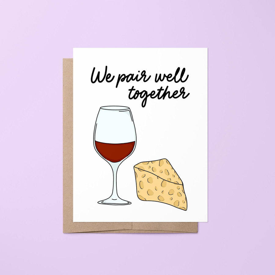 We pair well together card - MangoIllustrated - Greeting Cards