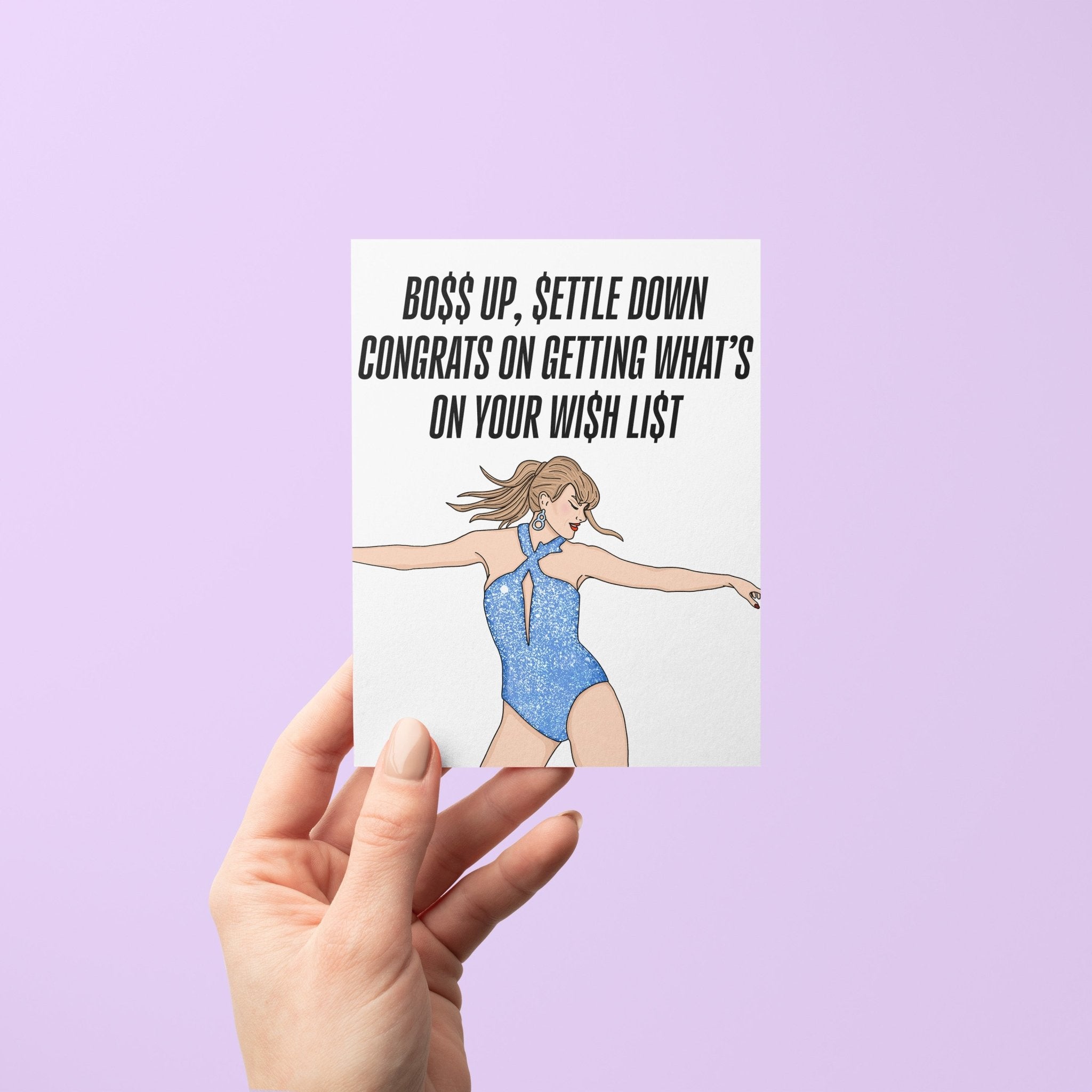 Wi$h Li$t Congratulations card - MangoIllustrated - Greeting Cards