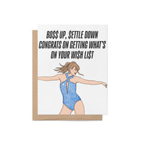 Wi$h Li$t Congratulations card - MangoIllustrated - Greeting Cards