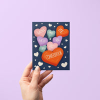 You and me we'd be a big conversation greeting card - MangoIllustrated - Greeting Cards