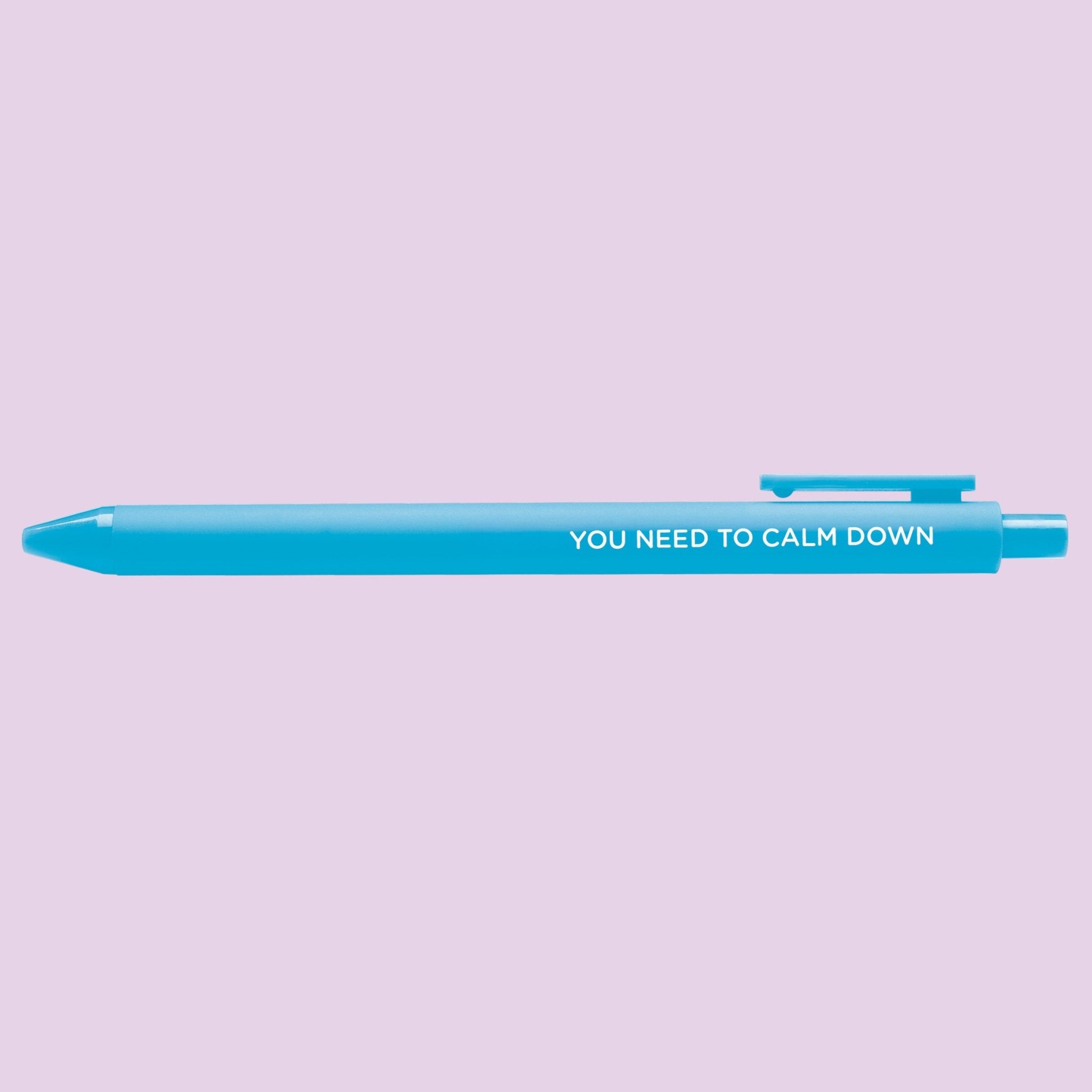 You Need to Calm Down jotter gel pen - MangoIllustrated - Pens