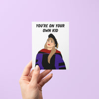 You're On Your Own Kid graduation card - MangoIllustrated - Greeting Cards